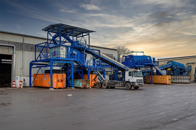 Sortieranlage Außenansicht.