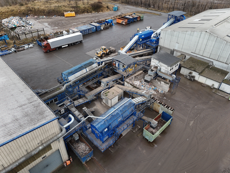 Die Anlage aus der Luft.